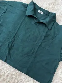 ポロシャツ風Tシャツ　120 ダークグリーン