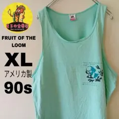 USA古着 FRUIT OF THE LOOM　タンクトップ　アメリカ製90sのサムネイル