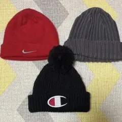 キッズ ベビー ニット帽 帽子 3点 セット