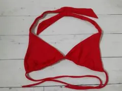 水着　ビキニトップス　赤