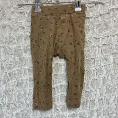 花柄リブ編みパンツ 80cm未満
