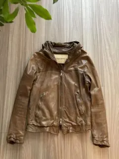 【良品】GIORGIO BRATO ライダースジャケット GIORGIO BRATO（ジョルジオ ブラート）ガーメントダイラムレザーダブル