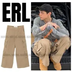 モーガン蔵人】ERL イーアールエル カーゴパンツ ワイドパンツ S 