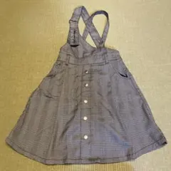 ALGY チェック柄 ジャンバースカート　140