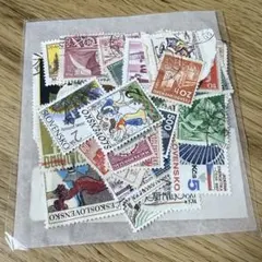 使用済み　海外切手　50枚セット　チェコ　ハンガリー　東欧　コラージュ素材