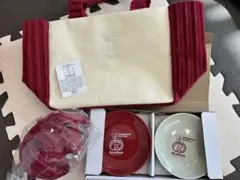 #コメダ福袋　コラボどむぞうくんマスコット　バック　お皿セット