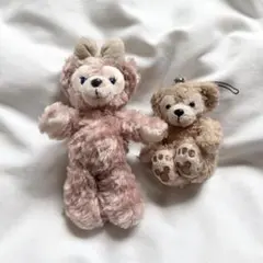 ディズニー　ぬいぐるみキーホルダー　ダッフィー　シェリーメイ　2つ♡