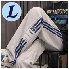 スウェットパンツ メンズ レディース ジャージ 韓国風 オーバーサイズ