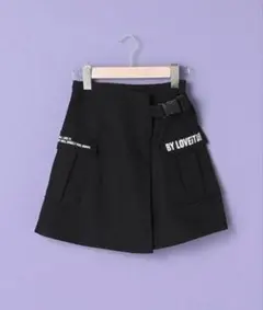 再お値下げ 新品byラビット フラップポケットつきラップ風スカパン 160cm