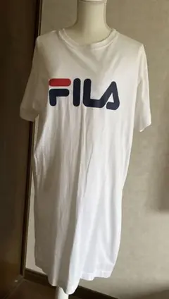 FILA ホワイト 半袖ワンピース Sサイズ