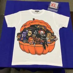ホラー映画 キャラクター Tシャツ 白 XLサイズ　ハロウィン　　　DBR5C