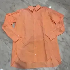 新品未使用タグ付　ZARA オレンジ　ポプリン　シャツ　XS