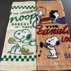《新品》スヌーピー ピーナッツ タオル ハンカチ　2枚セット　ウォッシュ