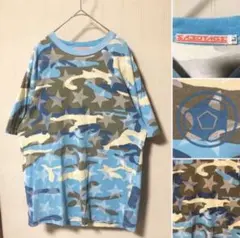 激レア 90s Sabotage サボタージュ カモフラ Tシャツ 水色Lのサムネイル
