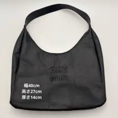 【美品】高級感 しっとり軽量 レザー ショルダーバッグ ブラック 社外金具のサムネイル