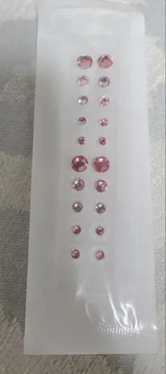 ピンククリスタル耳つぼジュエリー 20個