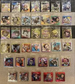 ワンピースウエハースシール トップレア＋ノーマル まとめ売り17枚