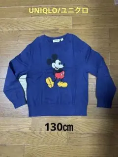 used ユニクロ ミッキーマウス 長袖ニット size 130