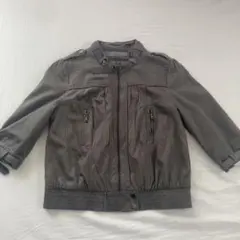 ZARA BASIC ノーカラージャケット　ブルゾン