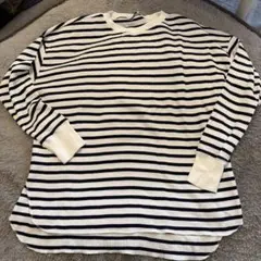 relume ストライプ 長袖　ワッフルカットソー M ジャーナルスタンダード
