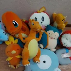 ポケモンぬいぐるみまとめ ヒトカゲ リザードン ラプラス カイリュー 9体