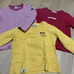 ミキハウス 長袖Tシャツ 3点セット 70cm