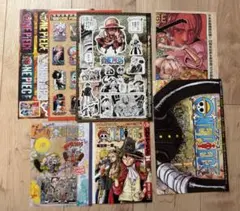 ONE PIECE ジャンプ 付録 ステッカー　コミックカバー　カード