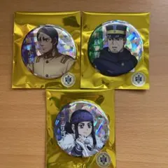 ゴールデンカムイ サツドラ コラボ トレーディングホロ缶バッジ
