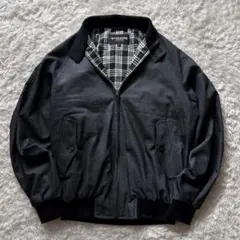 McGREGOR ハリントンジャケット　ネイビー　短丈　裏地チェック