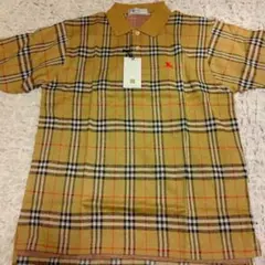 未使用品タグ付き　BURBERRY　チェック柄ポロシャツ XL　ヴィンテージ