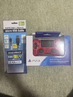赤色 DUALSHOCK 4 ワイヤレスコントローラー　PS4