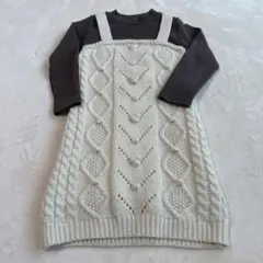 ニットワンピ　プティマイン　100cm