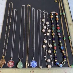 m*i様 まとめ売りアクセサリーS2☆ネックレス9点オークション