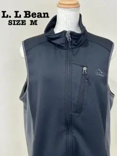 L.L.Bean エルエルビーン ベスト M 黒 ロゴ刺繍 ストレッチ 登山のサムネイル