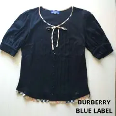 BURBERRY BLUE LABEL Tシャツ ノバチェック リボン ボウタイ - メルカリ