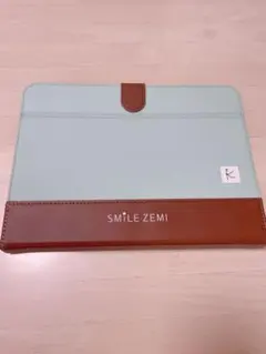 SMILE ZEMI タブレットケース ネイビー ブラウン - メルカリ