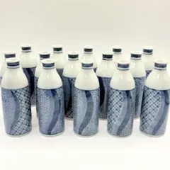 美濃焼　陶酔庵　酒器　徳利　15個セット　とつくり　染付　吉祥文　まとめ売り