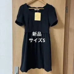 新品MINIMUM 半袖ワンピース ブラック サイズ1 ウエストリボンのサムネイル