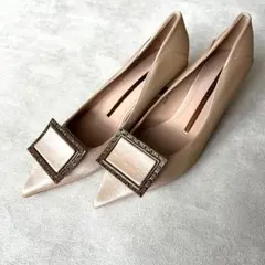 新品❣️ 23cm パンプス ヒール ベージュ 上品　卒業式　結婚式