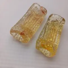 【未使用】ガラス細工　箸置き 2個セット