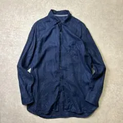 Tommy Bahama リネン100% 長袖シャツ L/S 織柄チェック格子のサムネイル