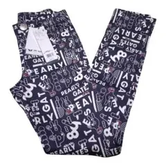 【新品タグ付】パーリーゲイツ★どうしちゃったPGプリント 総柄 レディースパンツ