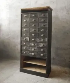 フランス アンティーク シェルフ インダストリアルラック キャビネット 店舗什器