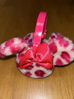 Disneyリゾート　ミニーヒョウ柄イヤーマフ