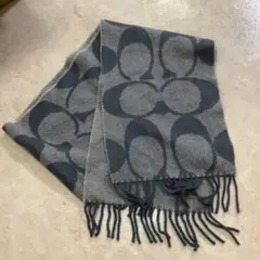 COACH ウール×カシミヤ シグネチャーマフラー