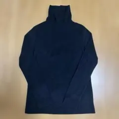 ユニクロタートルネックブラックフリースサイズMレディースUNIQLOヒートテック