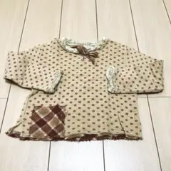 ニットプランナー　ＫＰ　水玉模様の長袖カットソー