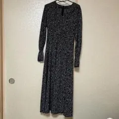 フレイアイディー 花柄　長袖　ロング　ワンピース