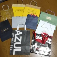 ショッパーまとめ売り 10枚 ZARA L'OCCITANE などのショップ袋