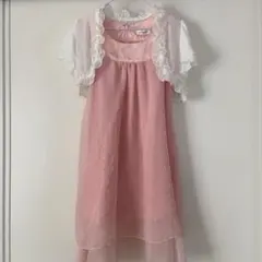 【セット売り】ボレロ付き130㎝ドレス　ピンク　キャサリンコテージ　発表会結婚式